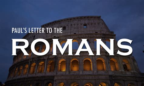 A study guide to st pauls letter to the romans. - A study guide to st pauls letter to the romans.